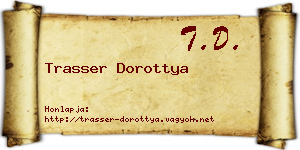 Trasser Dorottya névjegykártya